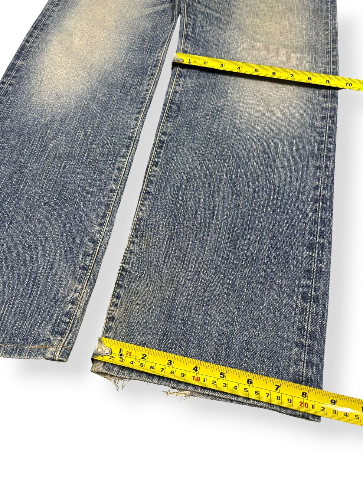 Edwin Vintage Edwin 505ZX Selvedge Blue Wash Distressed Jeans Size US 34 / EU 50 - 17 Thumbnail