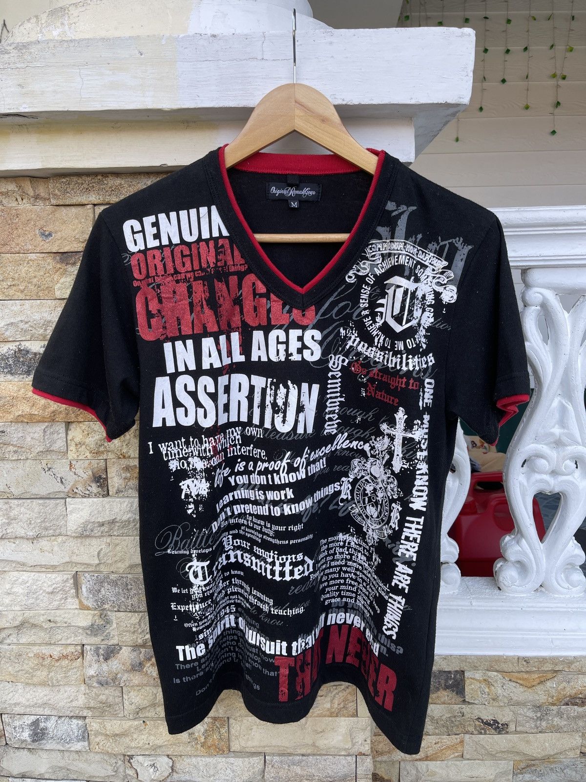 If Six Was Nine Rare🔥Vtg Japanese Original Remak Gear Punk T-Shirt Size US M / EU 48-50 / 2 - 2 Thumbnail
