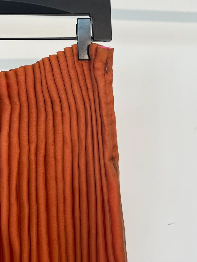 Issey Miyake Issey Miyake size:3 Orange main line retro three-layer ple Size 22" - 3 Thumbnail