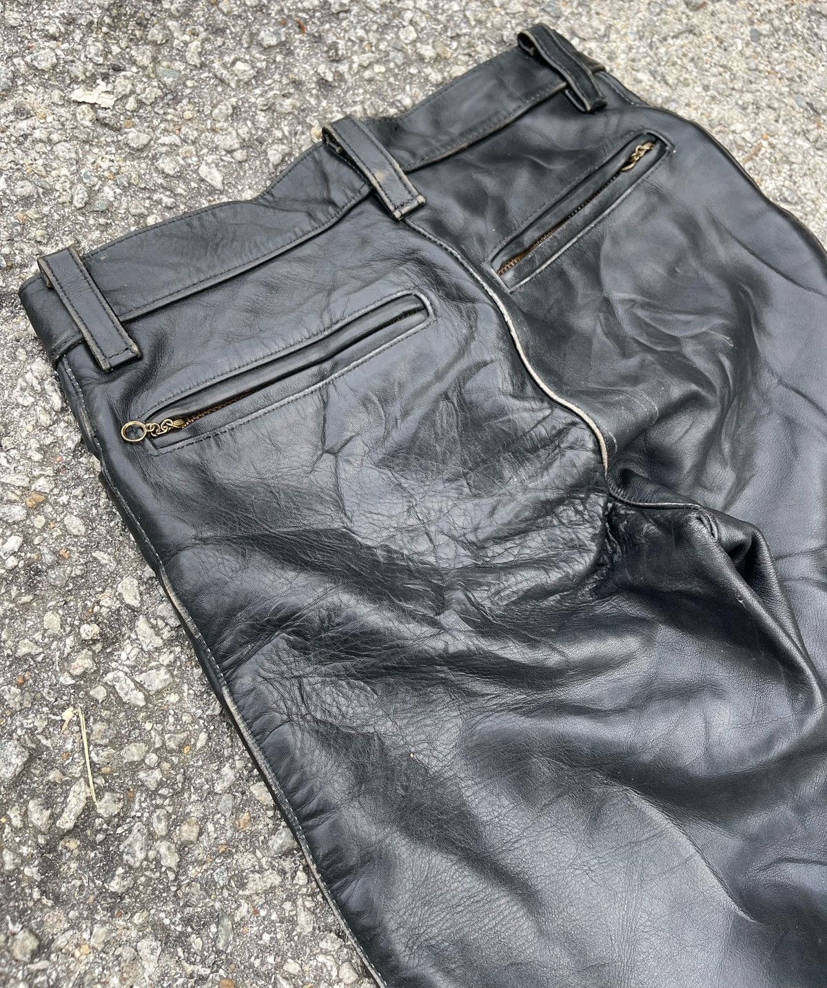 Vanson Leathers 🔥VINTAGE VANSON LEATHER USA BIKERS LEATHER PANTS Size US 28 / EU 44 - 8 Thumbnail