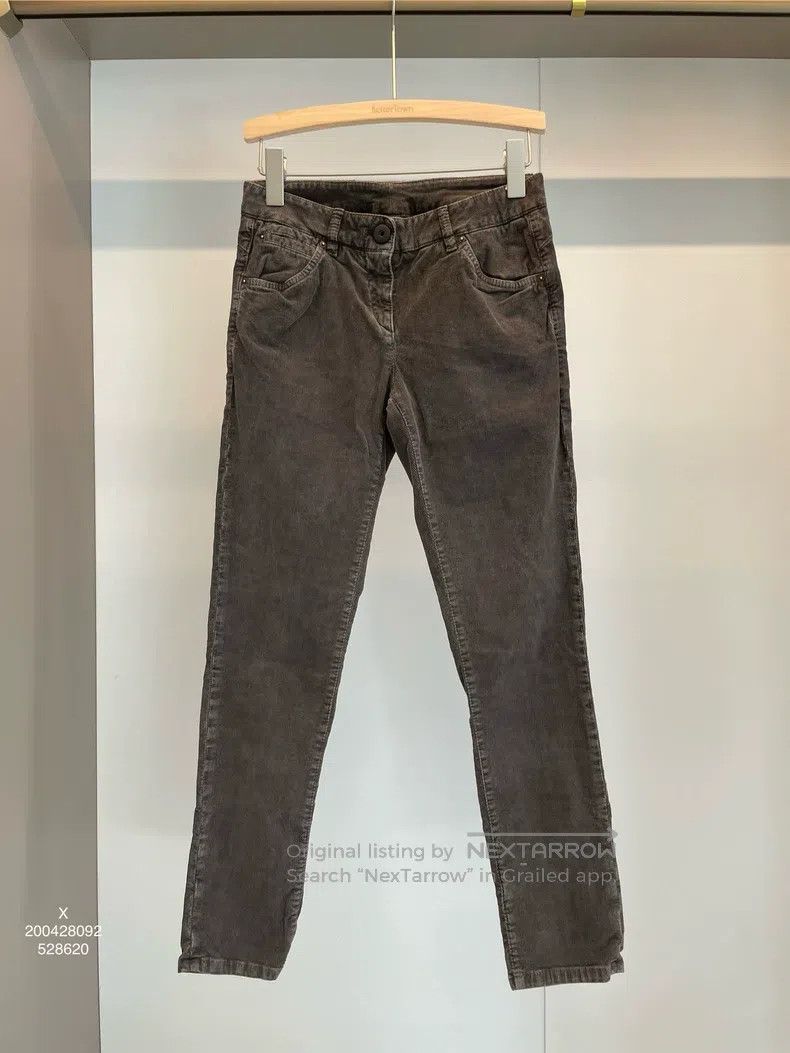 Brunello Cucinelli Brunello Cucinelli Black Gray Cotton Denim Trousers Size 26" / US 2 / IT 38 - 1 Thumbnail
