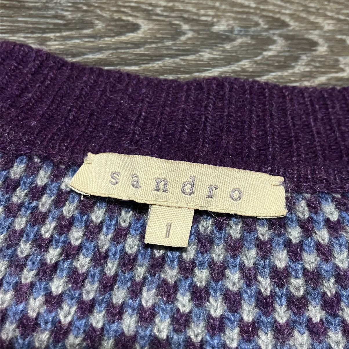 Sandro Vintage SANDRO Wool Button Up Cardigan Sweater Size XS / US 0-2 / IT 36-38 - 7 Thumbnail