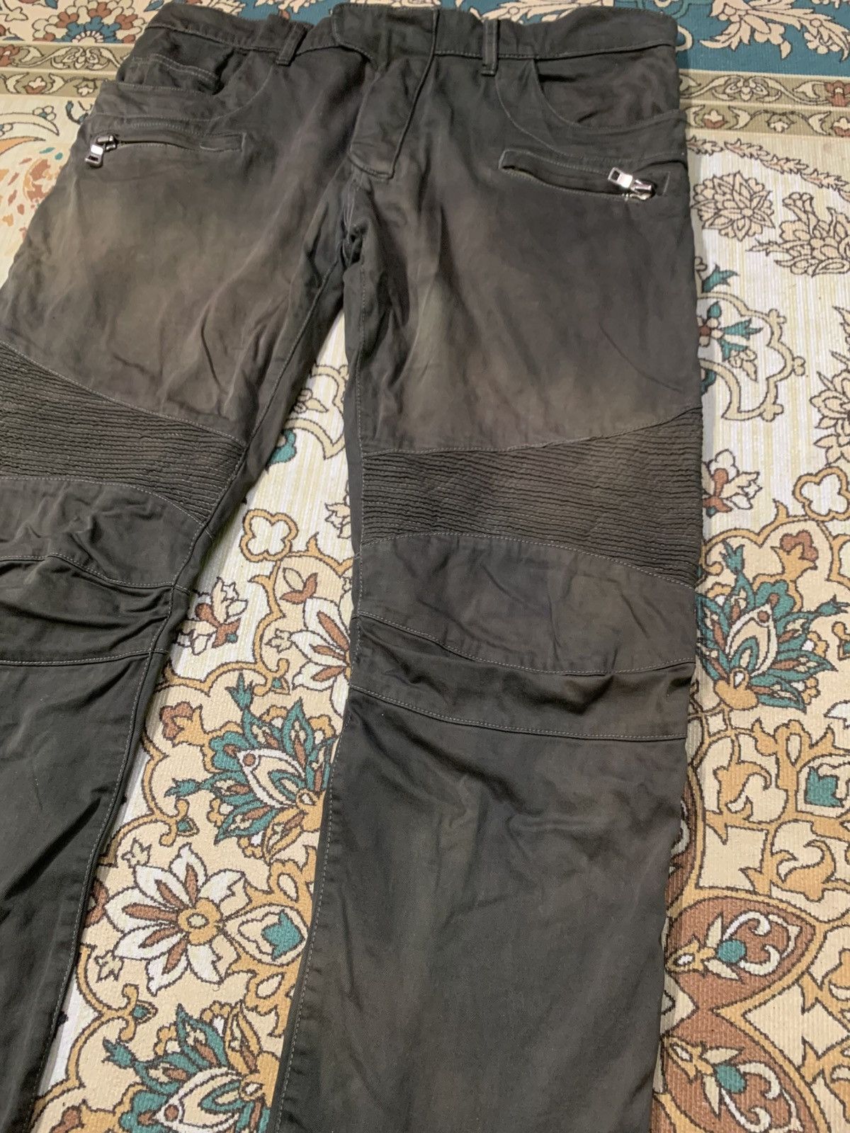 Balmain BALMAIN PARIS BIKER JEANS LAMPO ZIPPER Size US 38 / EU 54 - 5 Thumbnail