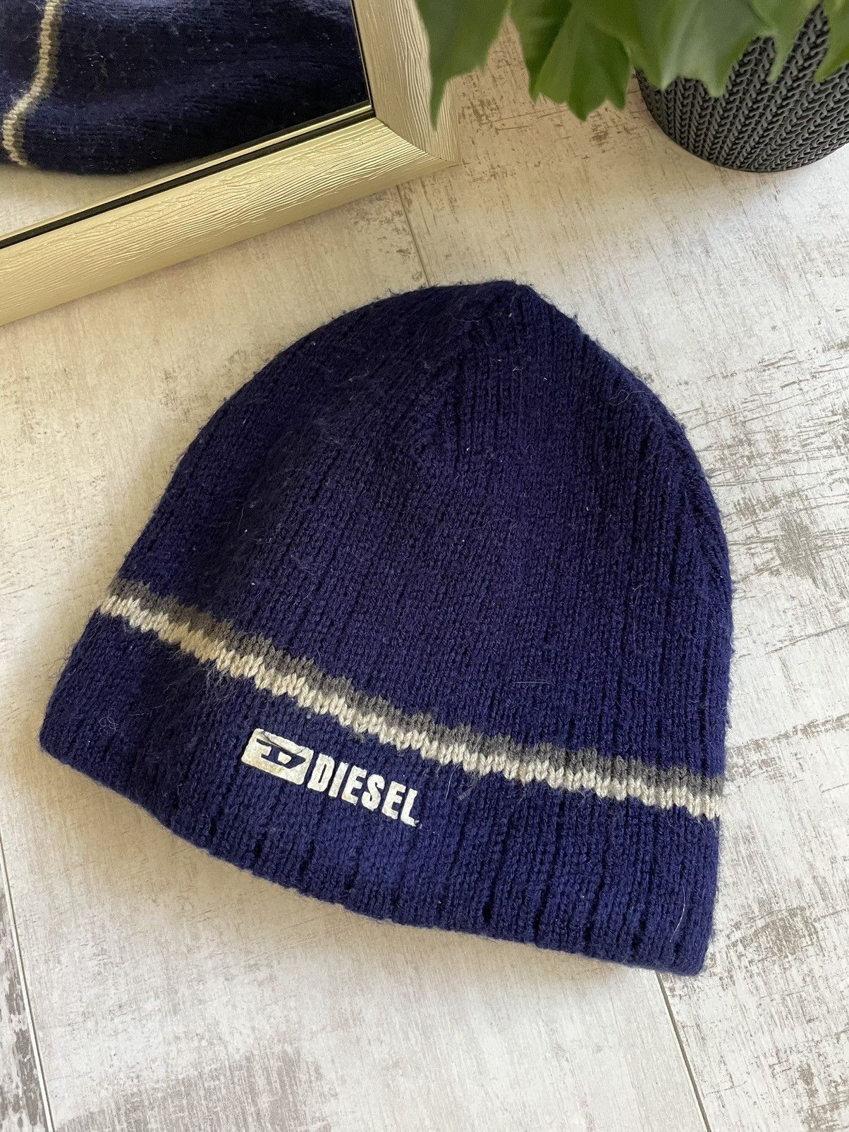 Diesel × Vintage Diesel Y2K Vintage Wool Knit Hats Size ONE SIZE - 2 Thumbnail