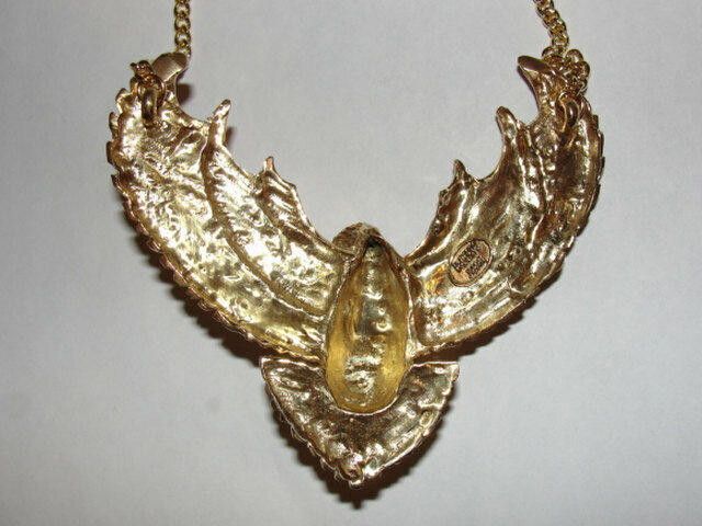 Designer Eagle Statement Necklace 18kt Gold Plated Brass Alberto Juan Size ONE SIZE - 2 Thumbnail