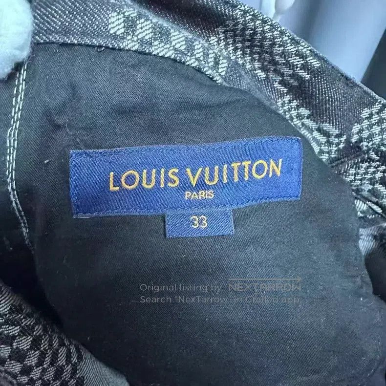 Louis Vuitton Louis Vuitton Checkerboard printed denim trousers Size US 33 - 4 Thumbnail