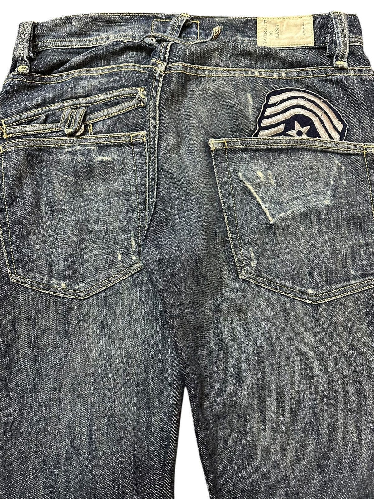 Taverniti Vintage Italy Taverniti Blue Wash Style Wide Leg Jeans Size US 31 - 6 Thumbnail