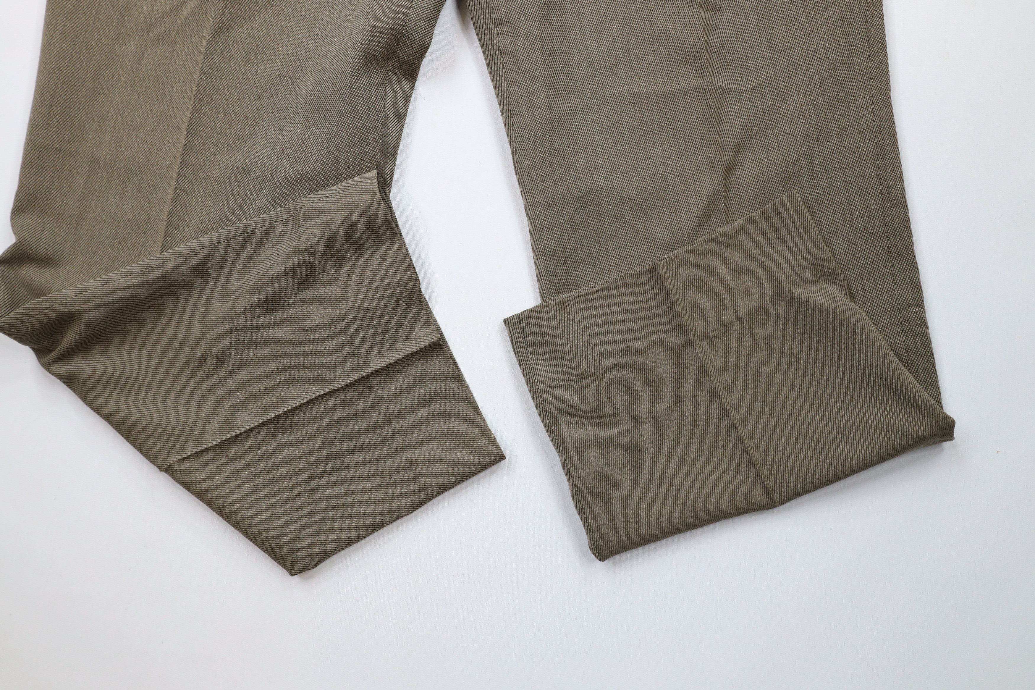 Vintage Vintage 90s Streetwear Whipcord Wool Blend Wide Leg Pants Size US 38 / EU 54 - 5 Thumbnail