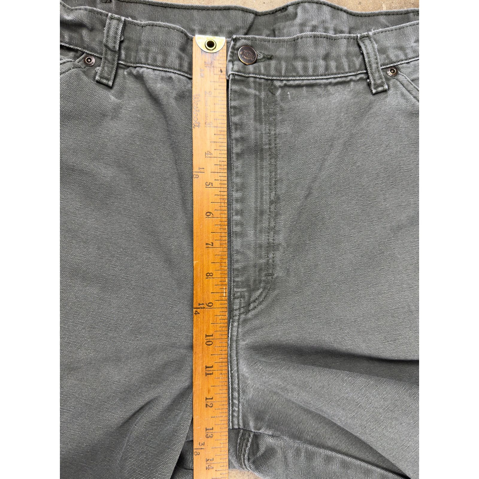 Dickies Dickies Carpenter Pants Men’s 39x31 Green Relaxed Workwear Size US 39 - 10 Thumbnail