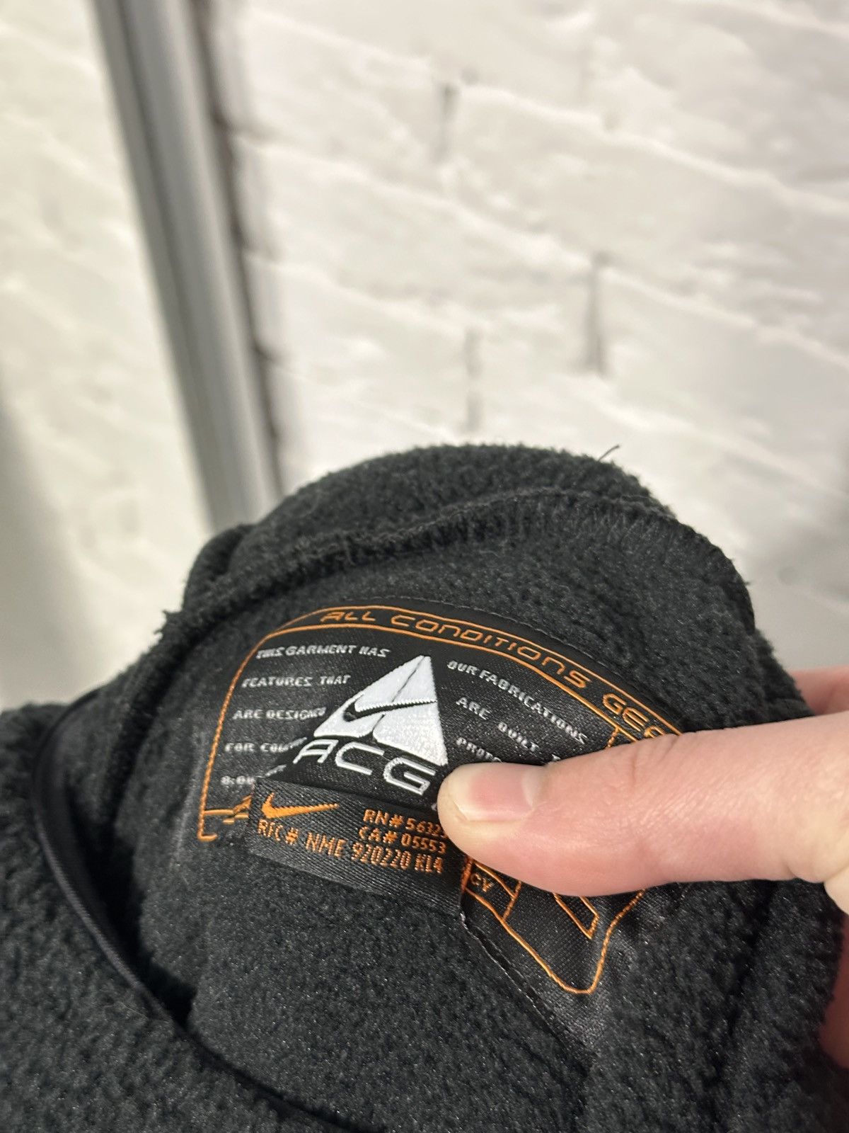 Nike ACG Black Nike ACG Ninja Sherpa Fleece Balaclava Hoodie Size M Size US M / EU 48-50 / 2 - 8 Thumbnail