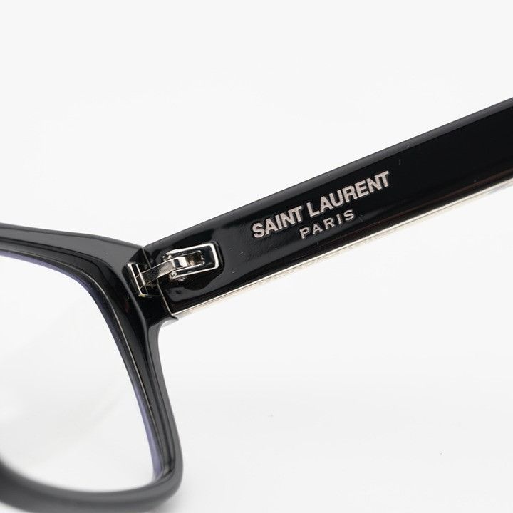 Saint Laurent Paris Saint Laurent SL622 007 Eyeglasses Black 58mm Rectangle Size ONE SIZE - 9 Thumbnail