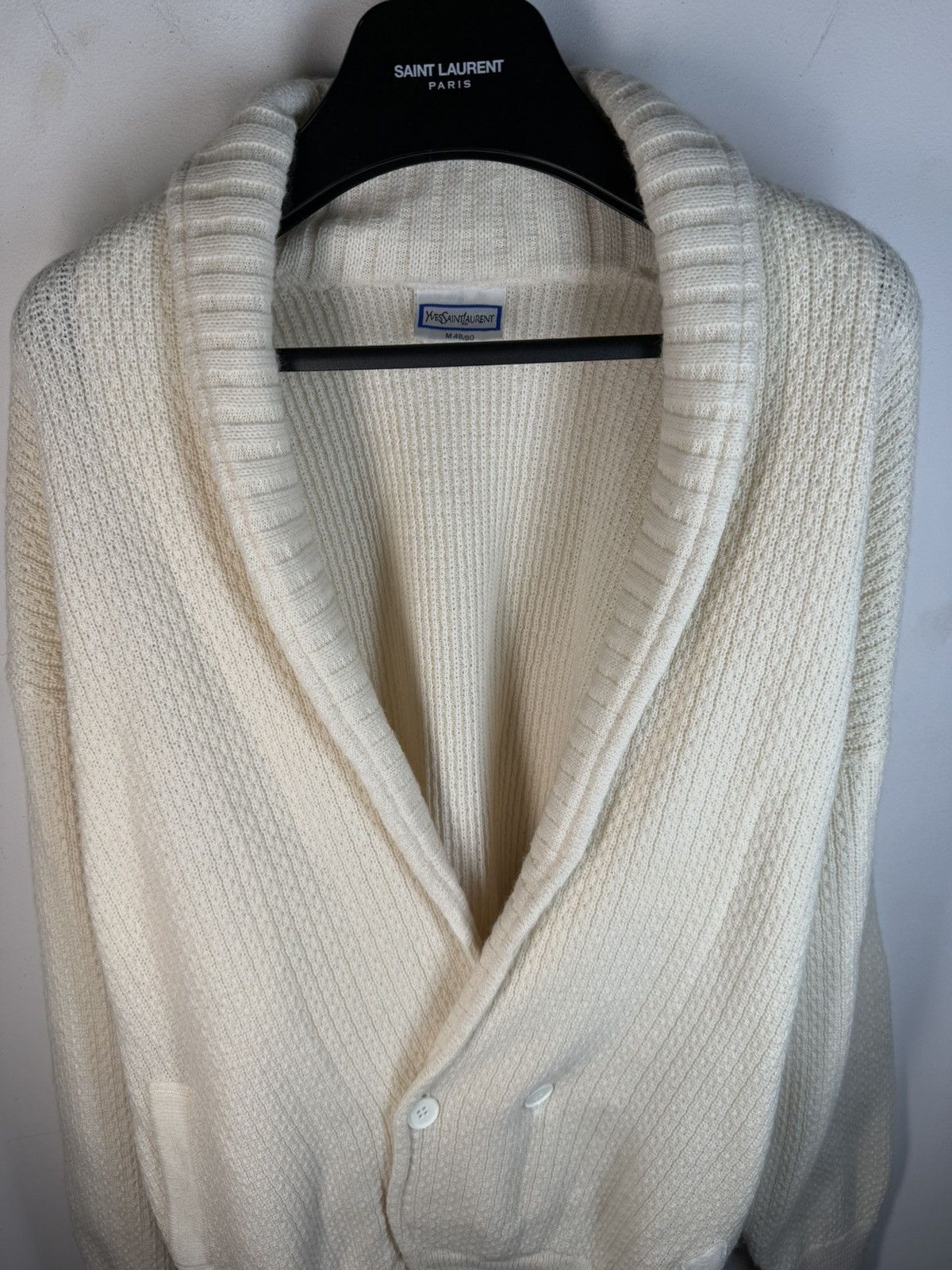 Yves Saint Laurent 90s YSL Cardigan Wool Soft Knitted YSL Sweater Size US M / EU 48-50 / 2 - 2 Thumbnail
