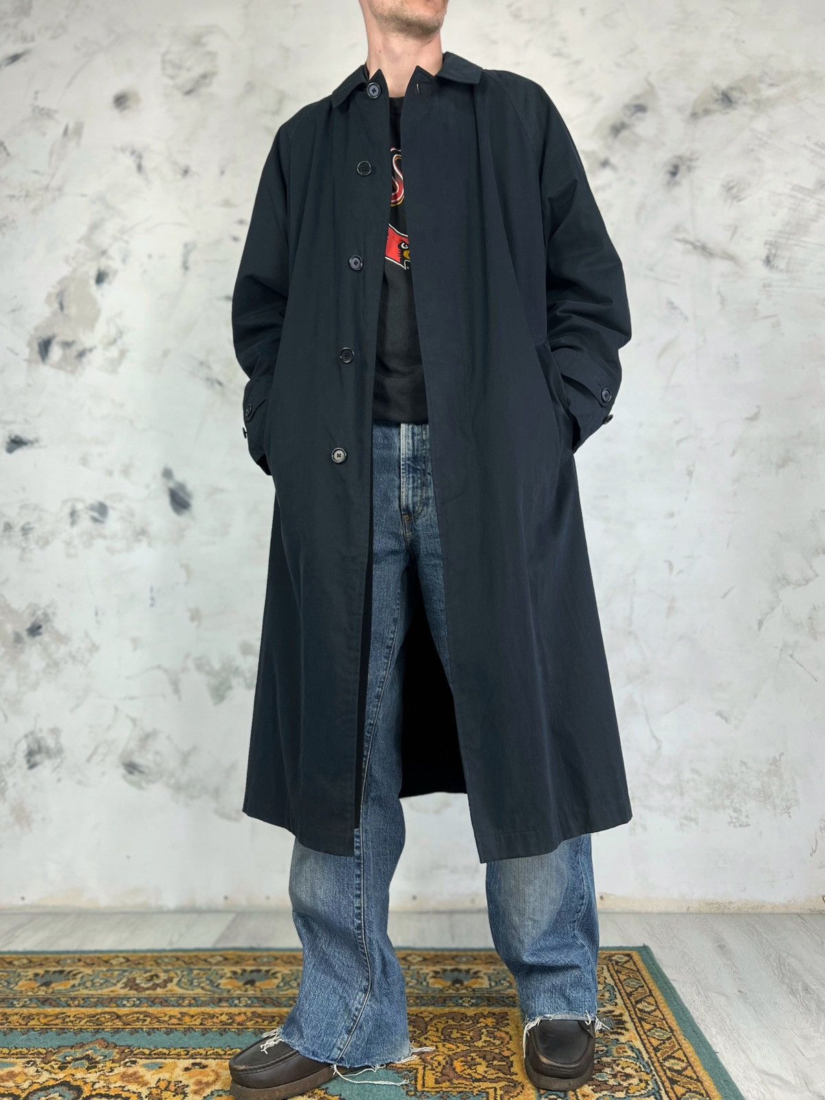 Vintage Vintage St Michael Marks Spenser Trench Coat Jacket M - L Size US L / EU 52-54 / 3 - 1 Thumbnail