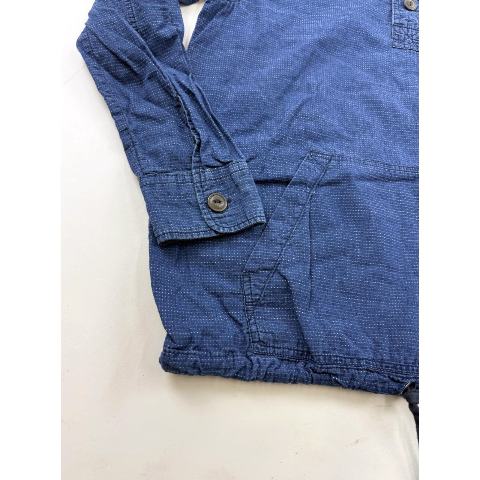 American Eagle Outfitters American Eagle Outfitters Jacket Mens M Blue Hooded Anorak Pullover Striped Lightweight Casual Spring Size US M / EU 48-50 / 2 - 2 Thumbnail