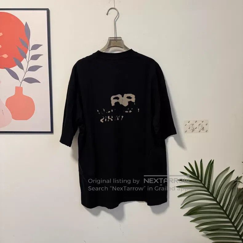 Balenciaga Balenciaga Black BB Ink Short Sleeve T-Shirt Size US M / EU 48-50 / 2 - 2 Thumbnail