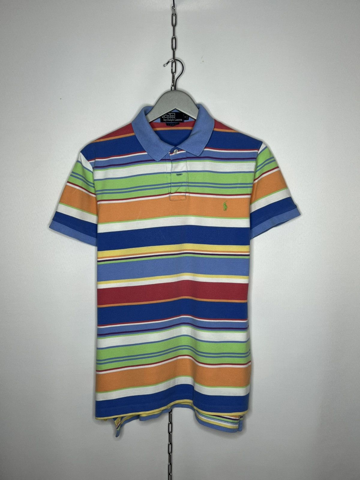 Polo Ralph Lauren Vintage Polo Ralph Lauren Striped Polo Shirt Short Sleeve Size US M / EU 48-50 / 2 - 1 Thumbnail