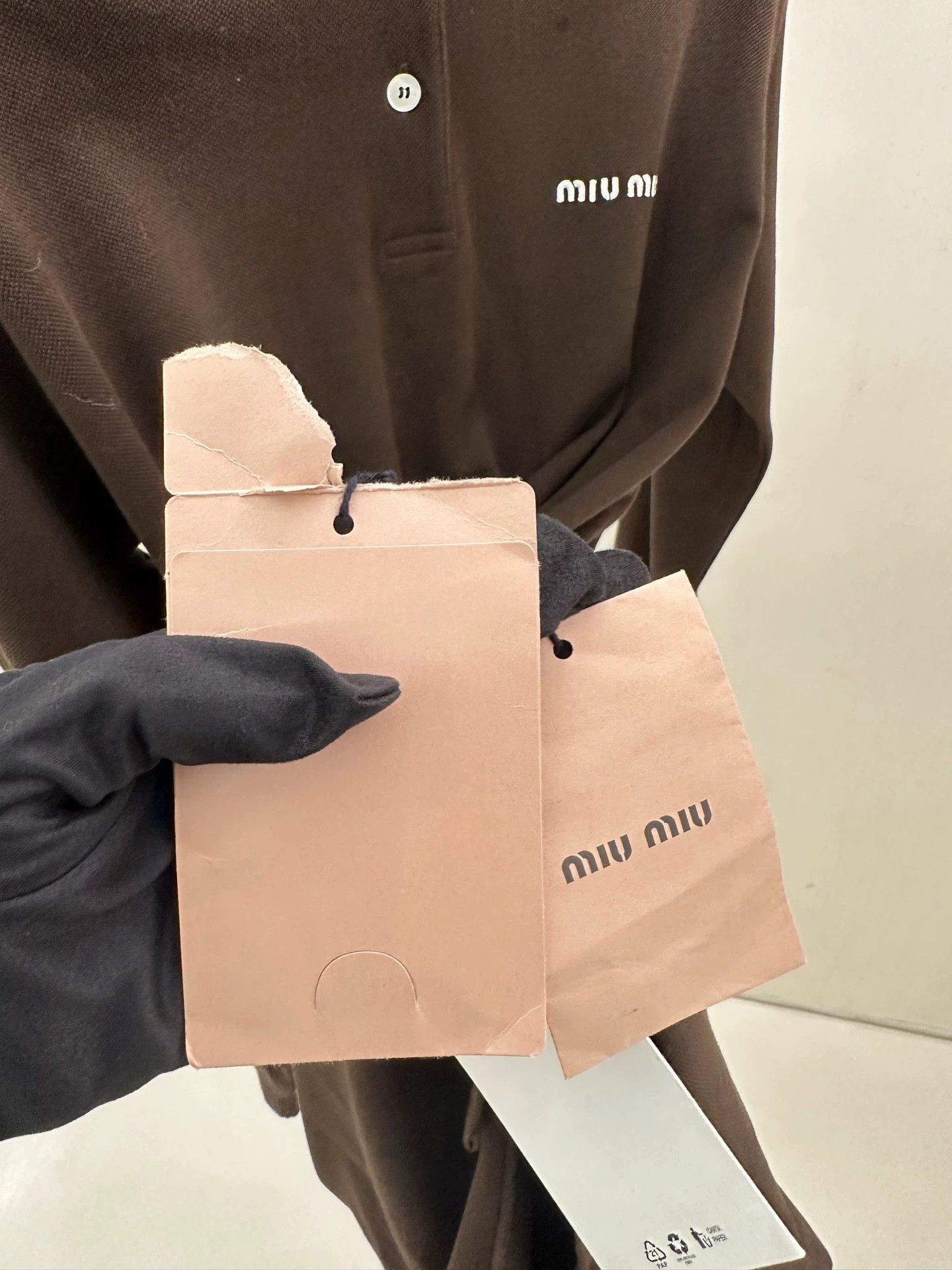 Miu Miu MIU MIU Chocolate Polo Collar Dress 99 New 38 Size XS / US 0-2 / IT 36-38 - 4 Thumbnail