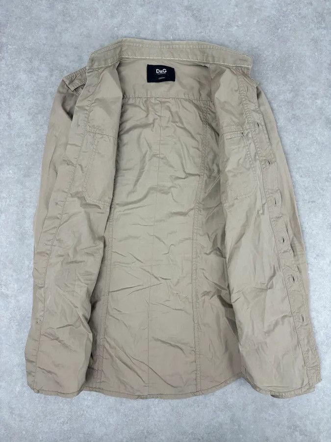 Dolce & Gabbana 2000s Dolce & Gabbana Beige Military Cargo Shirt Size US M / EU 48-50 / 2 - 7 Thumbnail