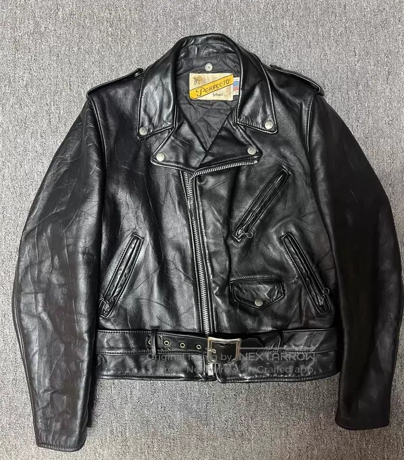 Schott Motorcycle leather jacket Size US XS / EU 42 / 0 - 1 Thumbnail