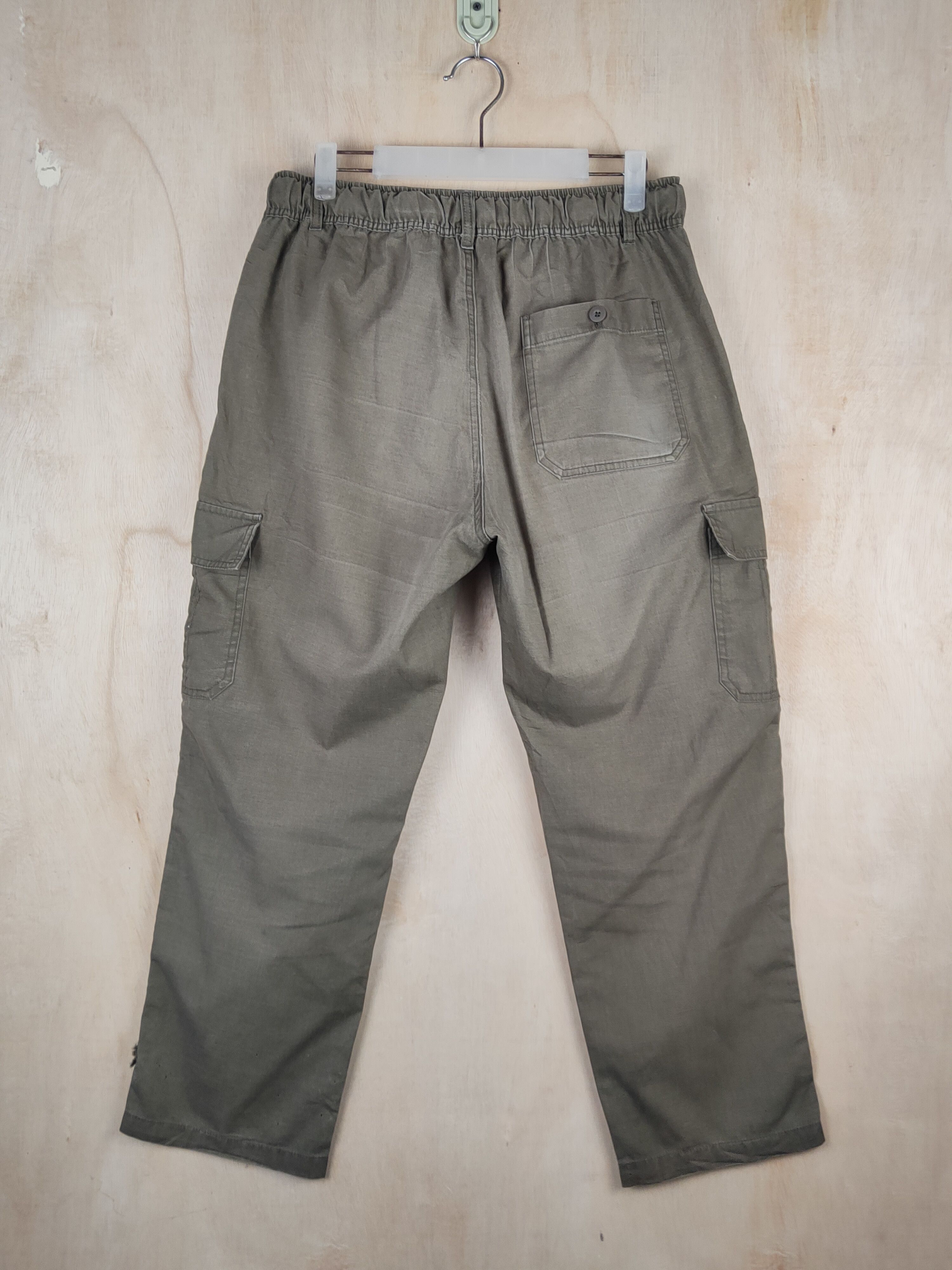 Japanese Brand O.R.G Olive Faded Multipocket Tactical Cargo Pants #S2453 Size US 31 - 10 Thumbnail