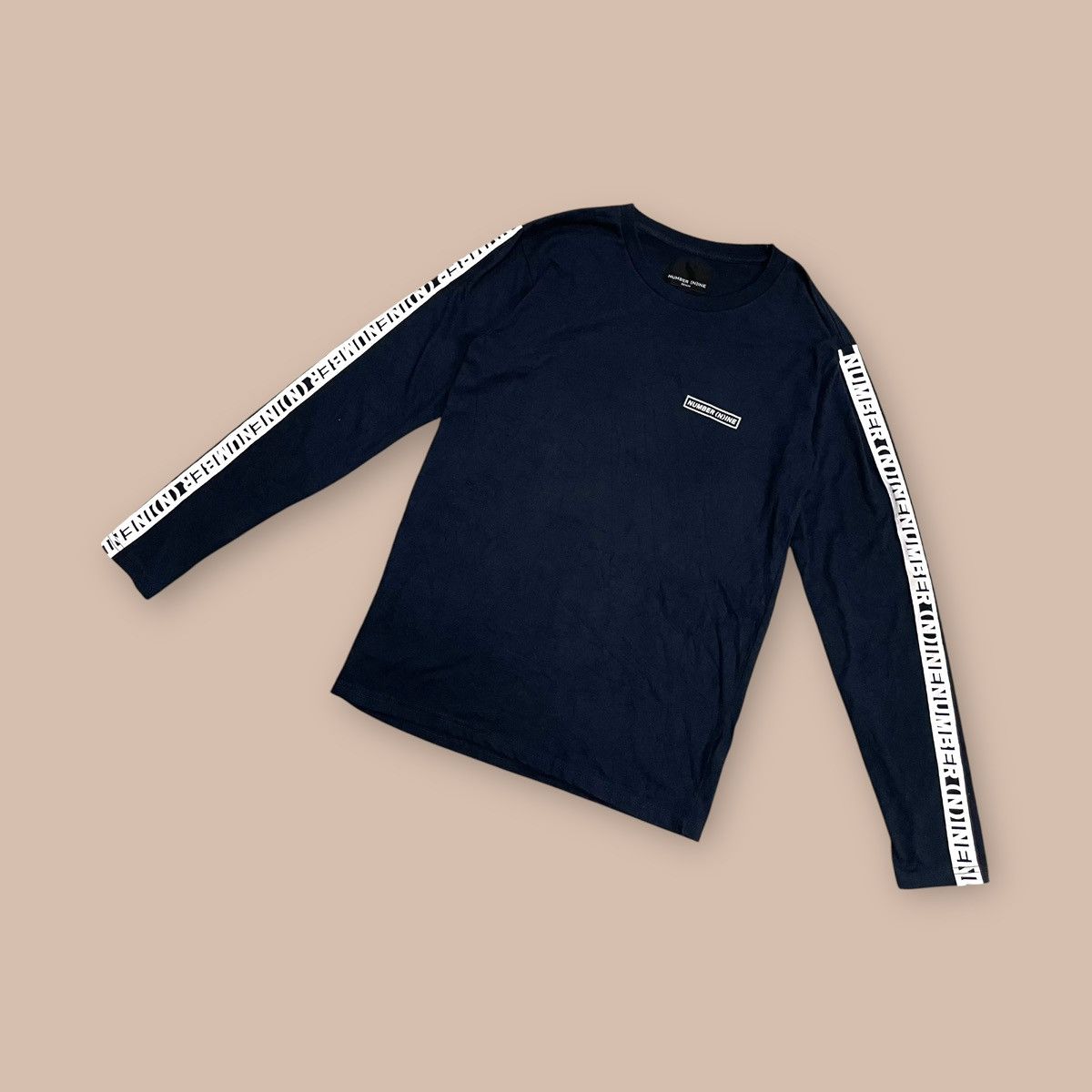 Number (N)ine Number (N)ine DENIM L/S Navy Tee Size US L / EU 52-54 / 3 - 1 Thumbnail