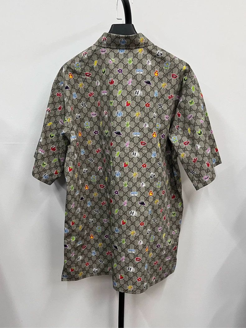 Gucci Gucci SS24 printed pointed collar single-breasted short-sl Size US M / EU 48-50 / 2 - 2 Thumbnail