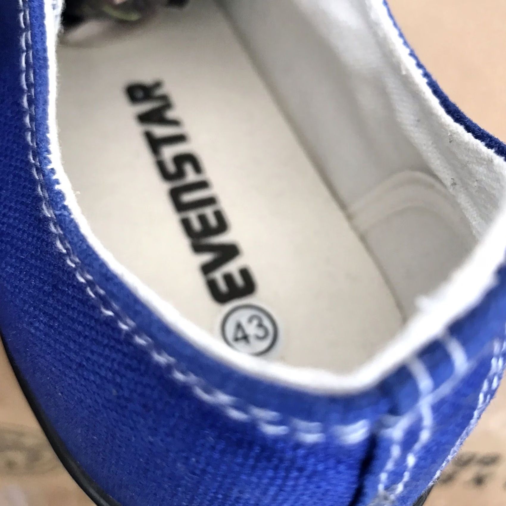 Vintage Evenstar Navy Blue Canvas Lace-Up Comfort Retro Casual Fashion Sneakers Men Women 10/11 Shoes Size US 10 / IT 40 - 5 Thumbnail