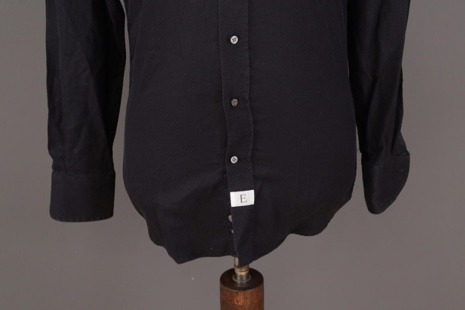 Emmett Emmett London Slim Fit Black Printed Shirt Size 38 / 15 Size US M / EU 48-50 / 2 - 5 Thumbnail
