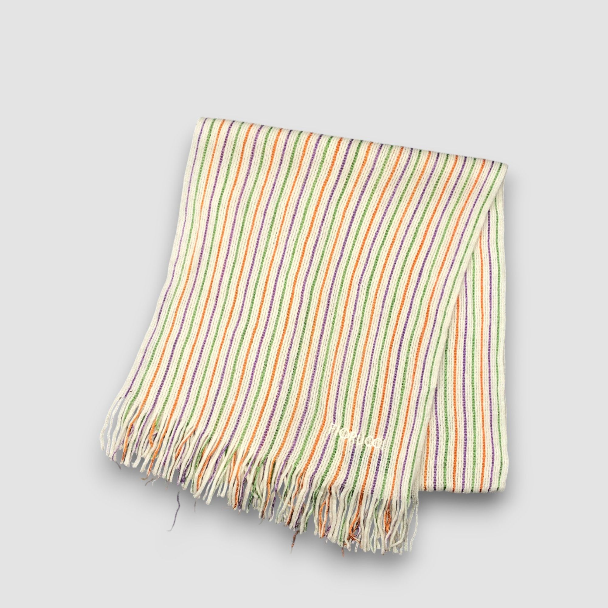 Fiorucci Vintage Fiorucci Scarf Muffler Wool Ribbed Knit Scarves Size ONE SIZE - 3 Thumbnail
