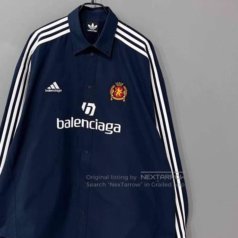Balenciaga Balenciaga Dark blue jacket Size US L / EU 52-54 / 3 - 2 Thumbnail