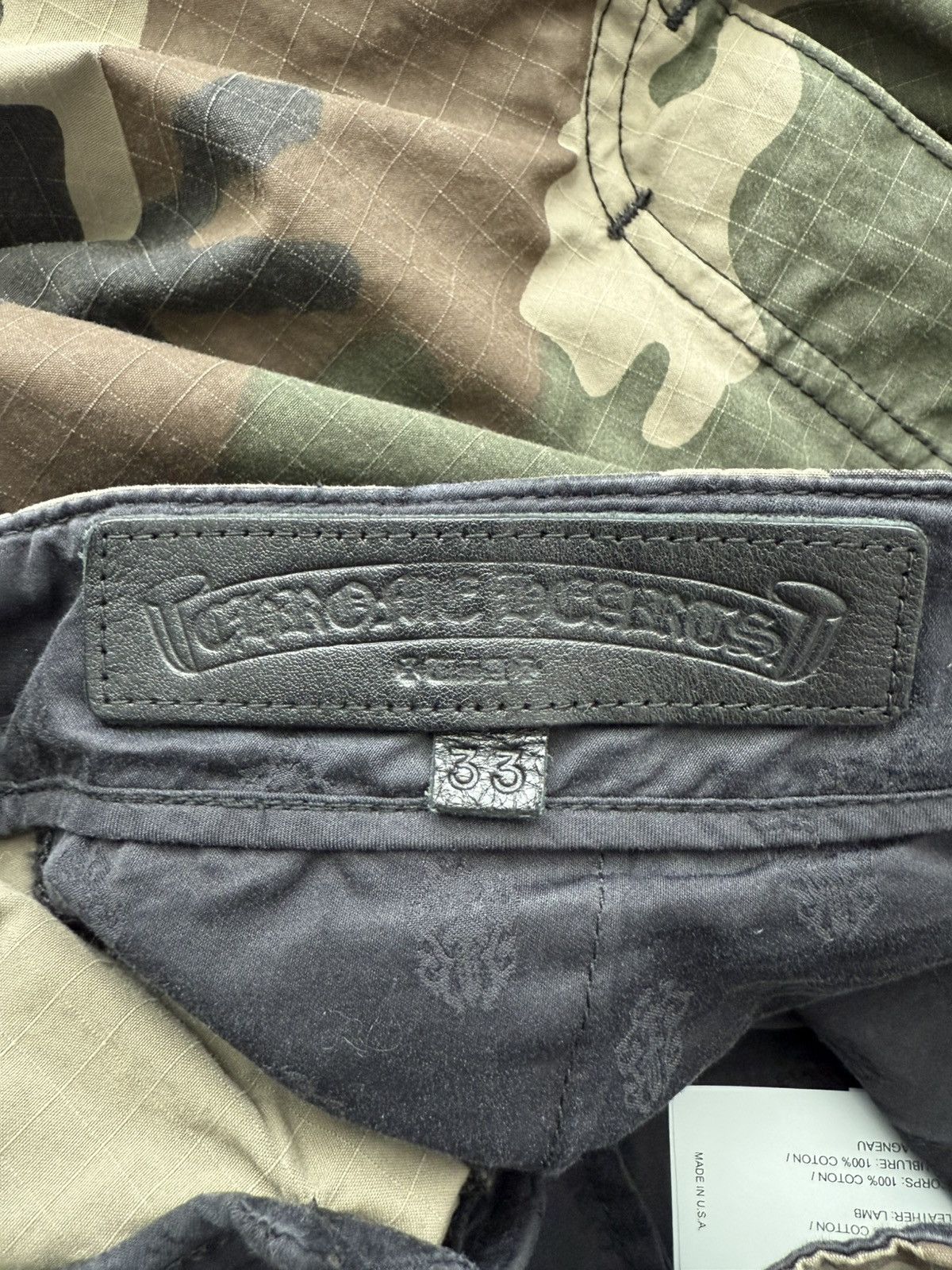 Chrome Hearts CAMO CARGO DEVIL DOG SHORTS Size US 33 - 3 Thumbnail