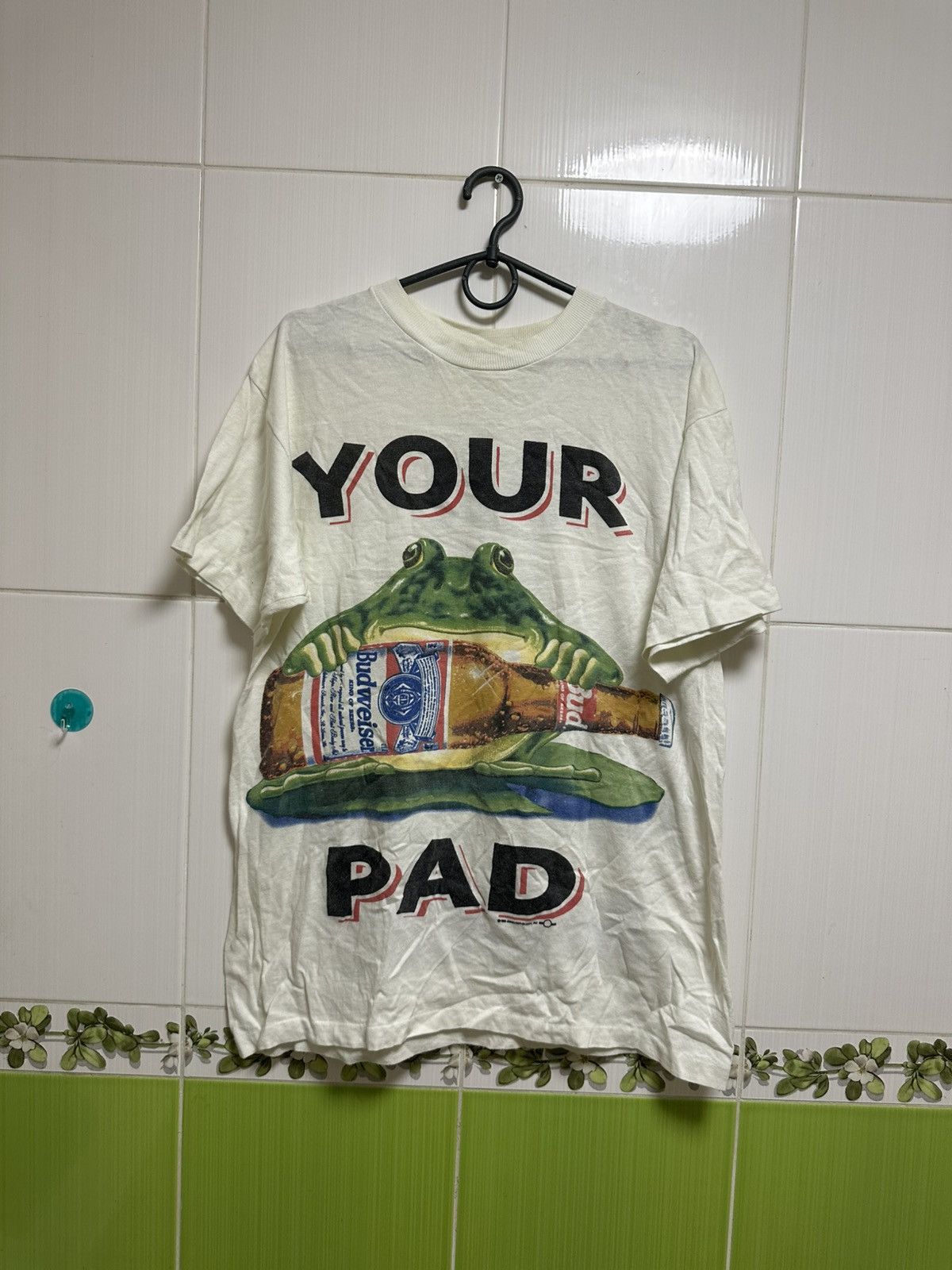 Budweiser × Vintage Vintage 90s Budweiser Frog Your Pad or Mine