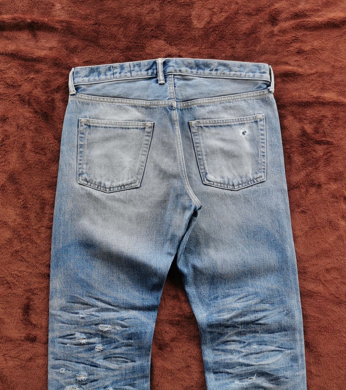 Archival Clothing Blue Work Tomorrowland 1978 Slim Selvedge Jeans 