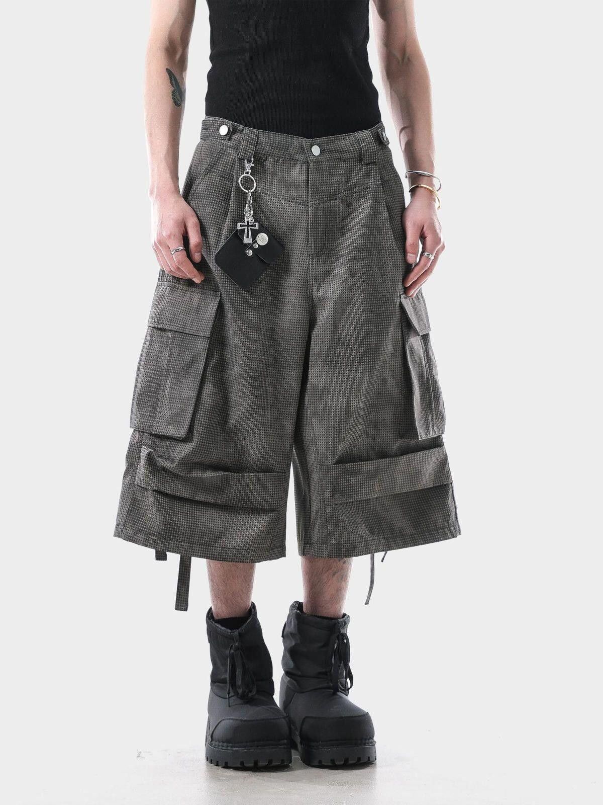 Other Cargo Wide Leg Culottes with Pockets, Baggy Cargo Shorts Size US 30 / EU 46 - 3 Thumbnail