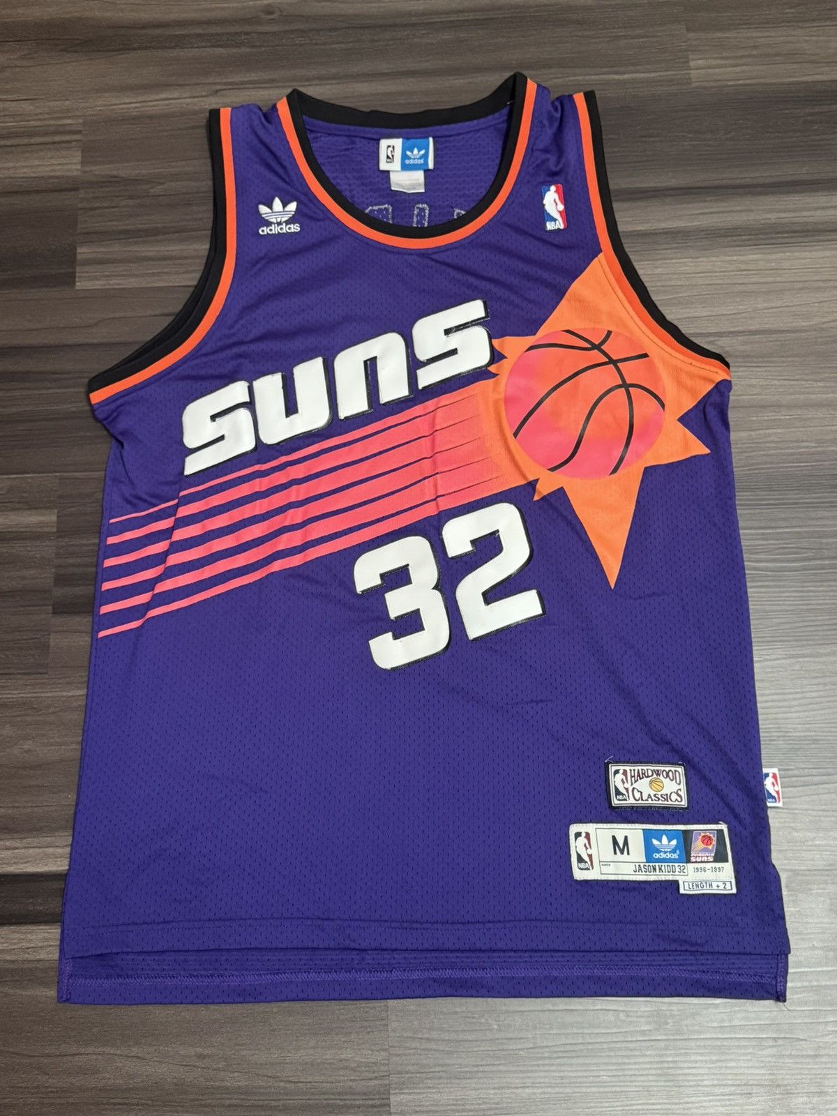 Adidas Hardwood Classics Phoenix Suns Jason Kidd 1996-1997 Jersey Size US M / EU 48-50 / 2 - 1 Thumbnail