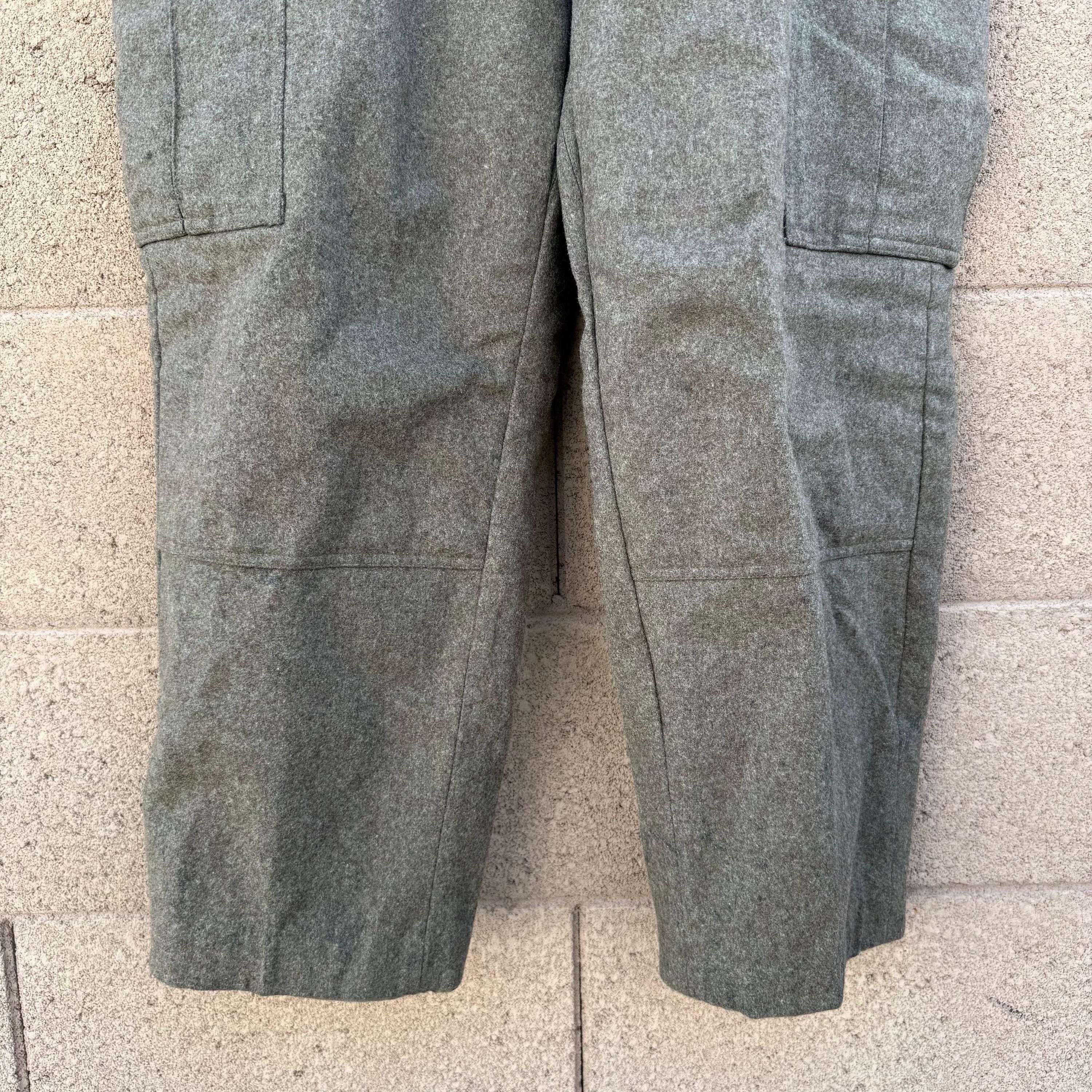 Vintage 60's German Military Wool Cargo Field Pants Size US 34 / EU 50 - 10 Thumbnail