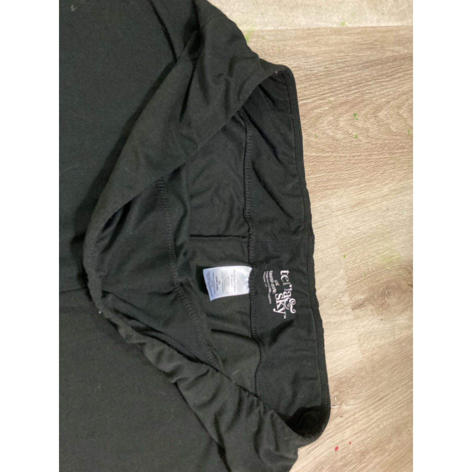 Other Terra & Sky Women's Plus Size 2X Black Stretch Biker Shorts Size 34" / US 12 / IT 48 - 5 Thumbnail