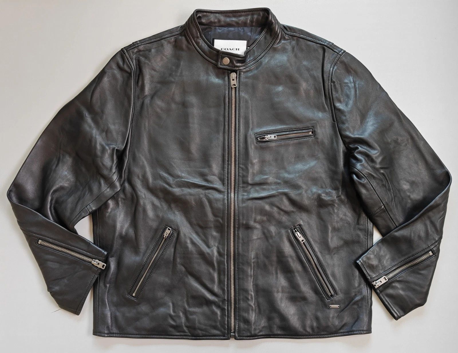 Coach Coach Leather Racer Jacket FTP 5055 Size US XXL / EU 58 / 5 - 1 Thumbnail