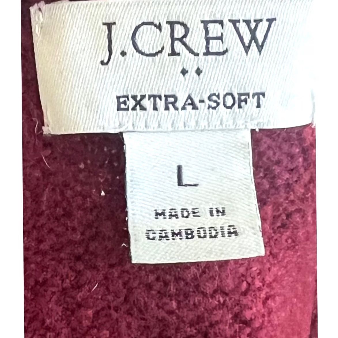 J.Crew J.Crew Factory Women’s Sweater Crewneck Dark Red Pullover Sz L Size L / US 10 / IT 46 - 6 Thumbnail
