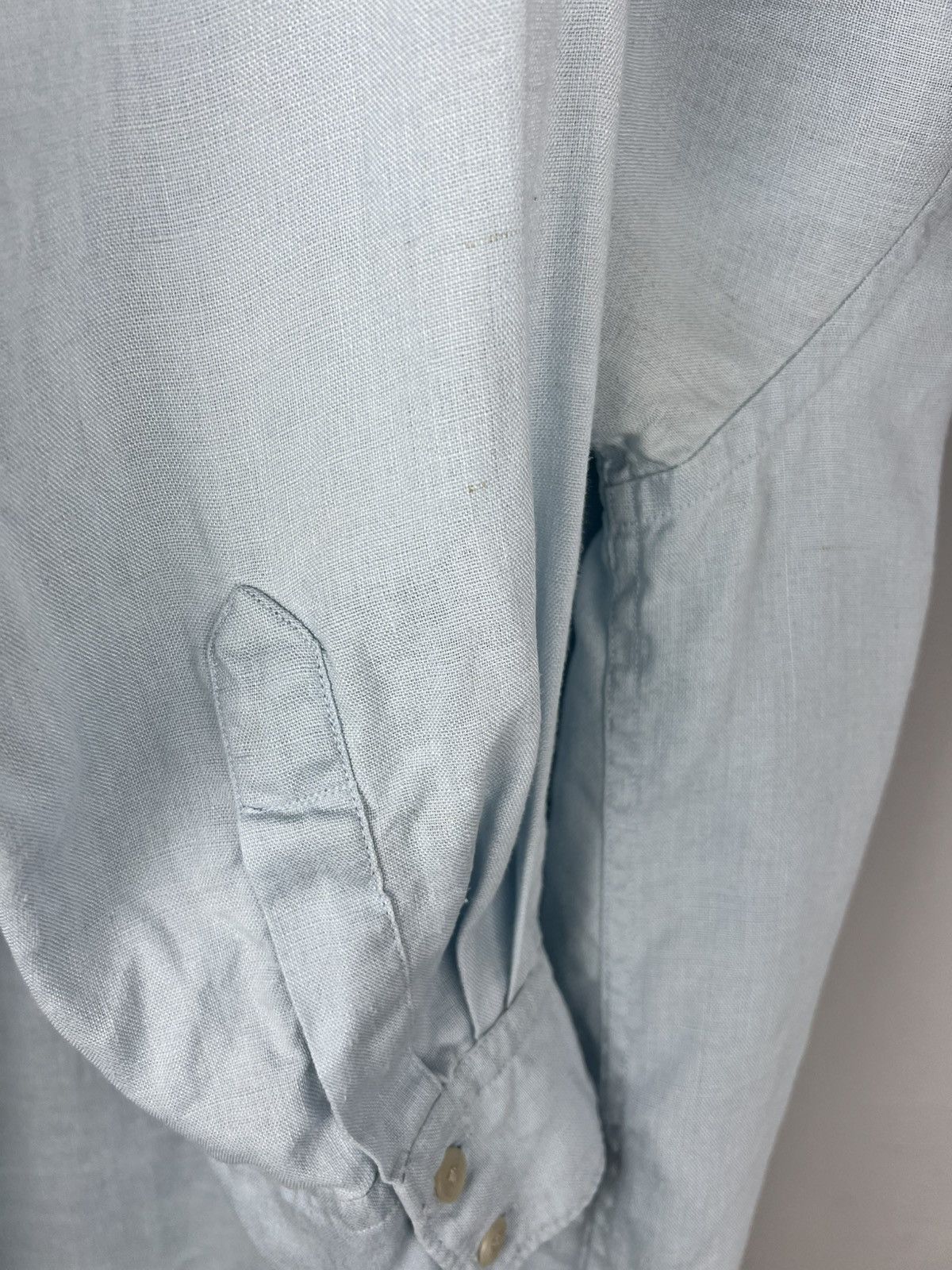 Gap × Vintage Gap Vintage Linen Blue Shirt Oversized Size US L / EU 52-54 / 3 - 9 Thumbnail