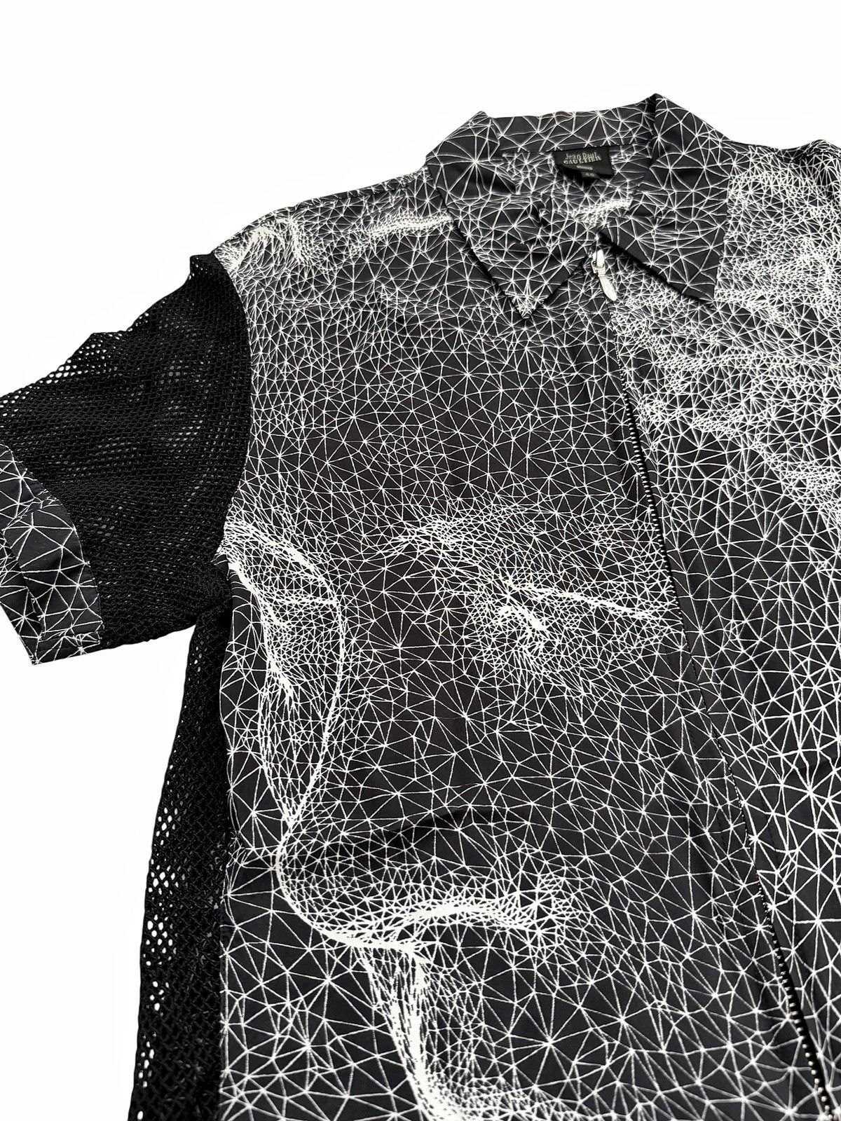Jean Paul Gaultier 2001 Constellation Face Zip Shirt Size US M / EU 48-50 / 2 - 4 Thumbnail