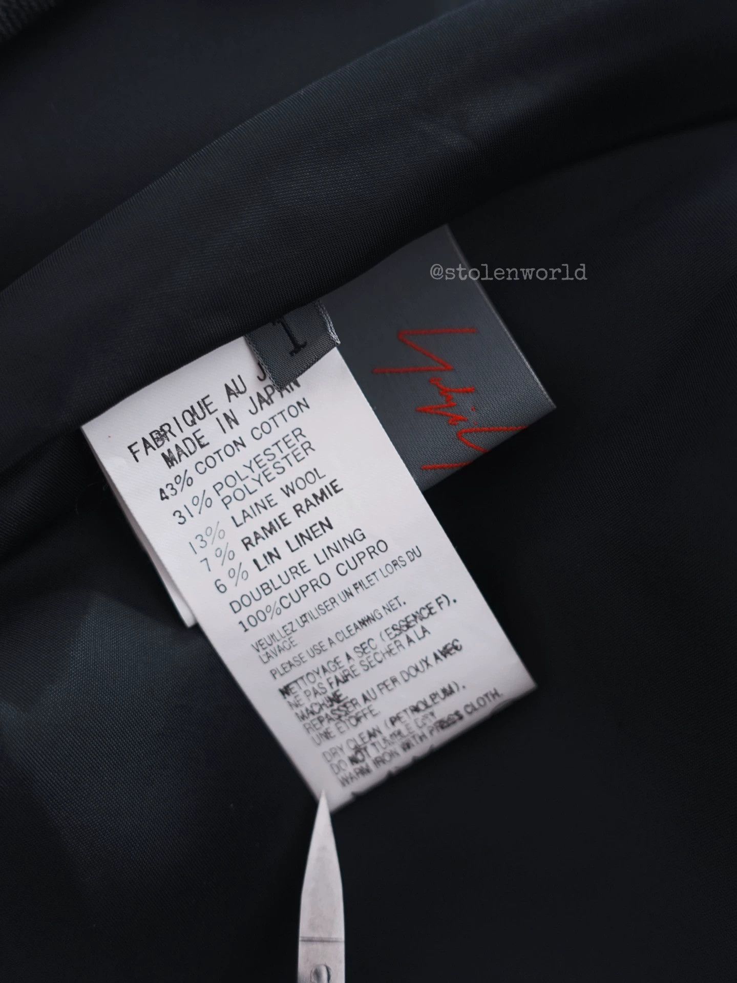 Yohji Yamamoto Yohji Yamamoto Noir Cotton-Linen-Wool Suit Jacket Size S / US 4 / IT 40 - 9 Thumbnail