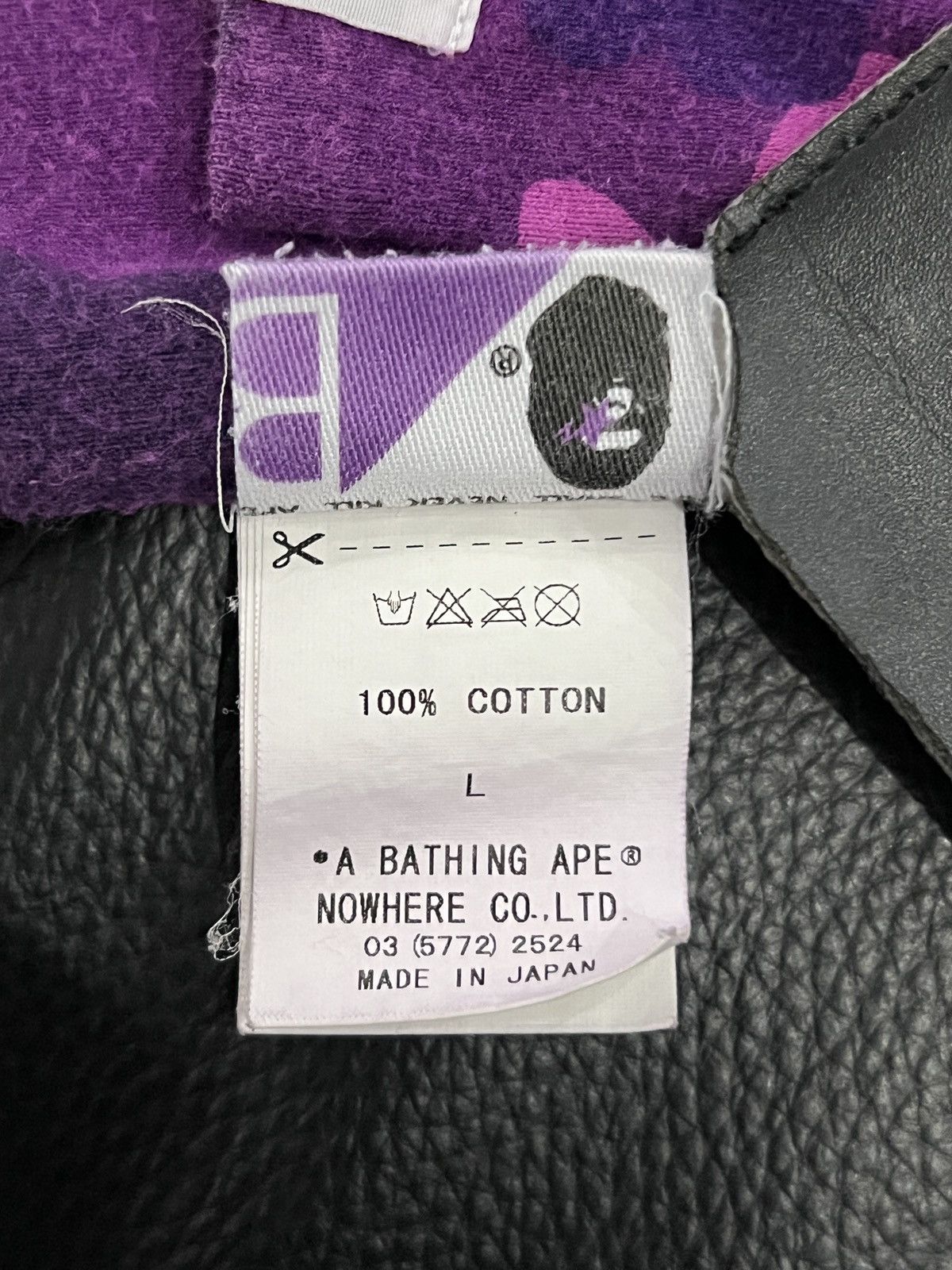 Bape BAPE OG Purple/Blue Camo Logo Reversible Long Sleeve Size US L / EU 52-54 / 3 - 17 Thumbnail