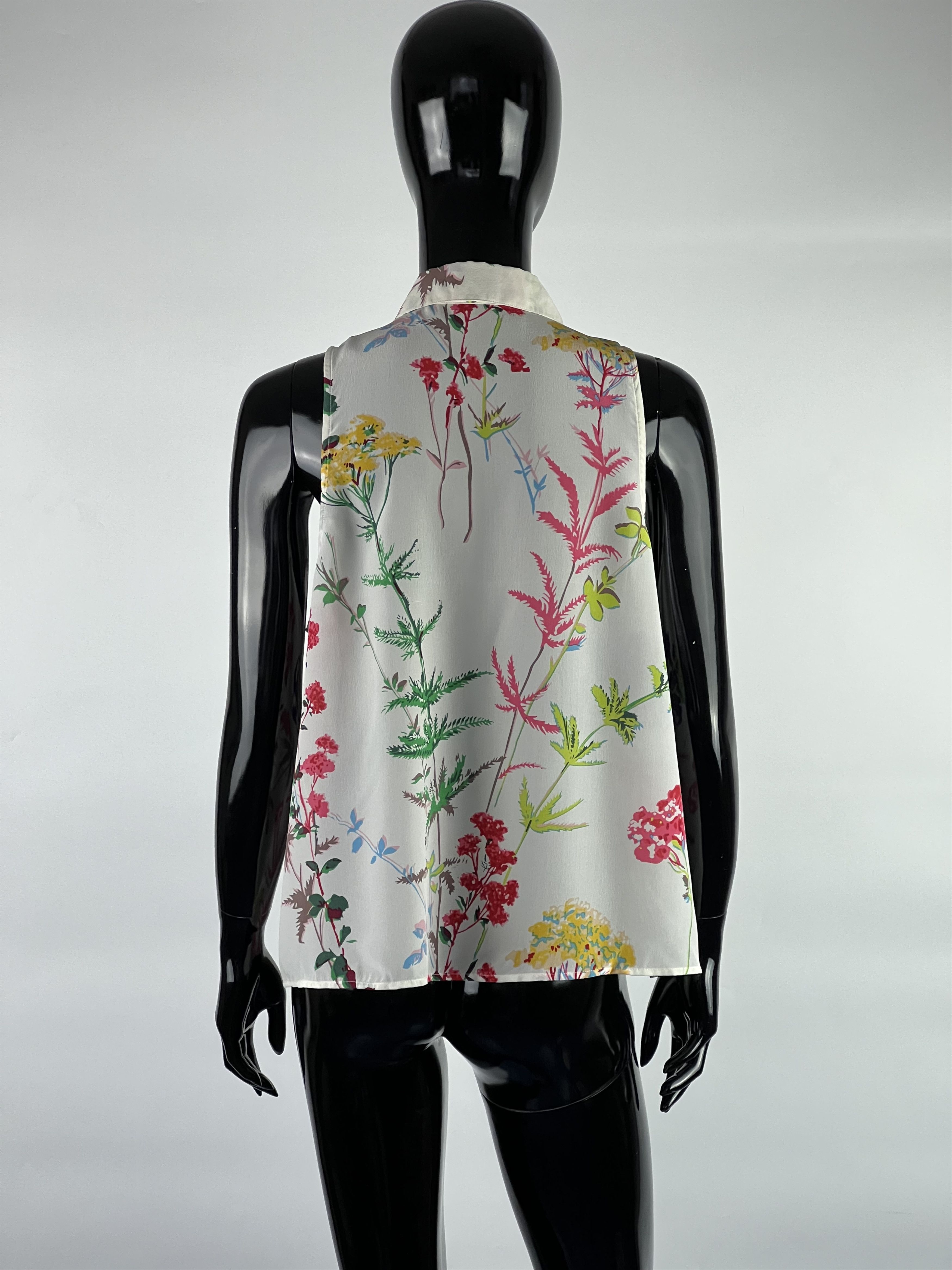 Equipment Equipment Sleeveless 100% Silk Button Up Shirt Blouse Top L Size L / US 10 / IT 46 - 3 Thumbnail