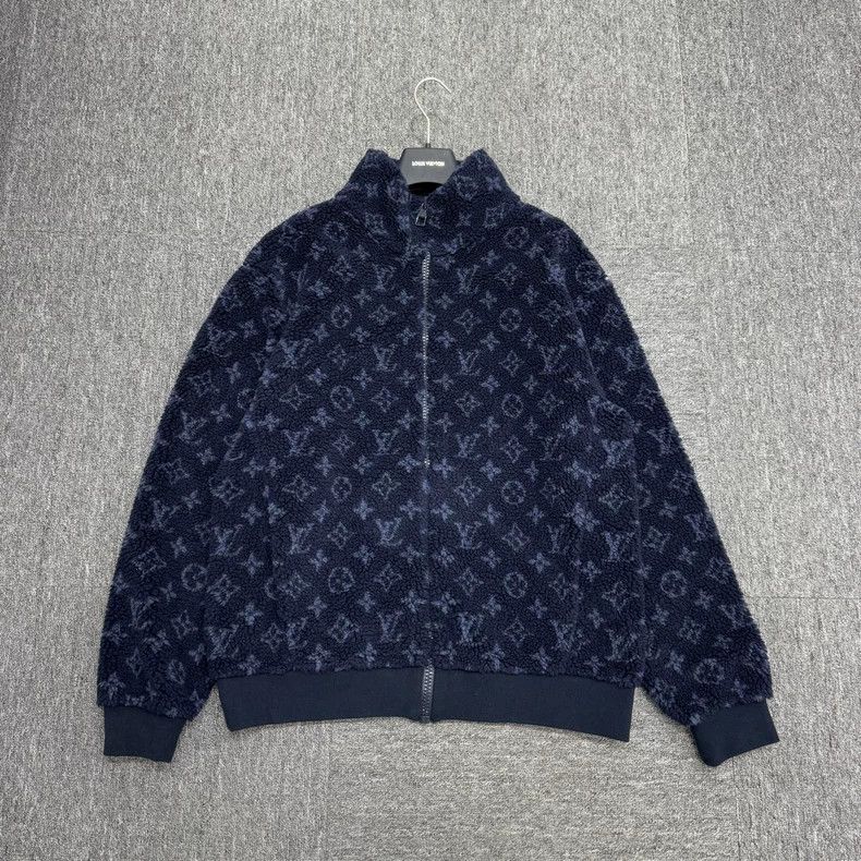 Louis Vuitton Louis Vuitton Blue presbyopic teddy jacket 2501-Nextarrow Size US L / EU 52-54 / 3 - 1 Thumbnail