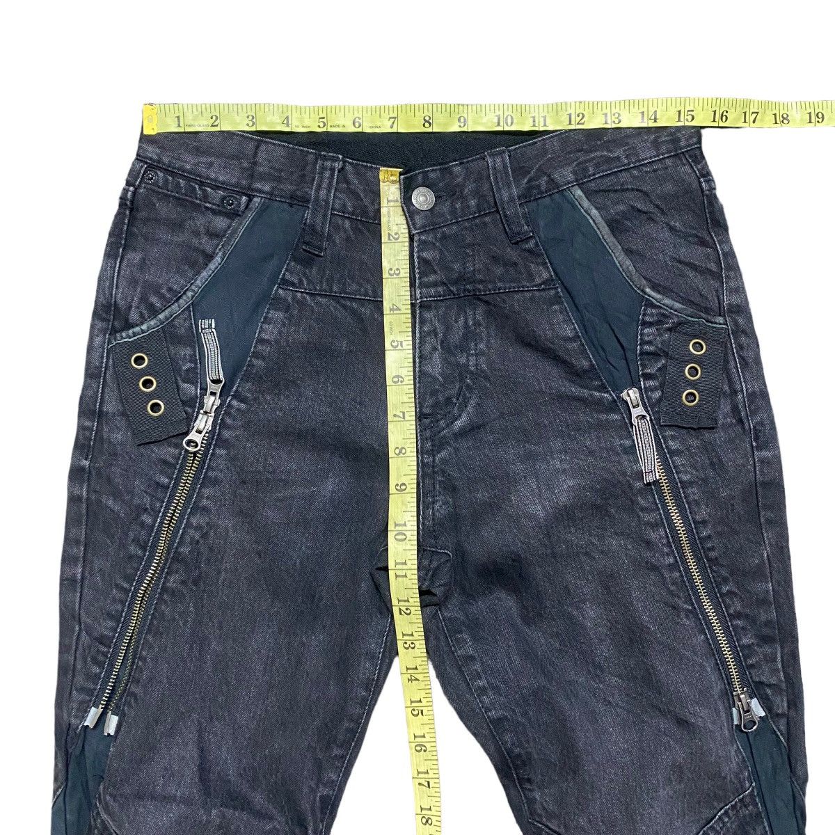 PPFM PPFM Black Denim Pants Zipper Size US 30 / EU 46 - 18 Thumbnail