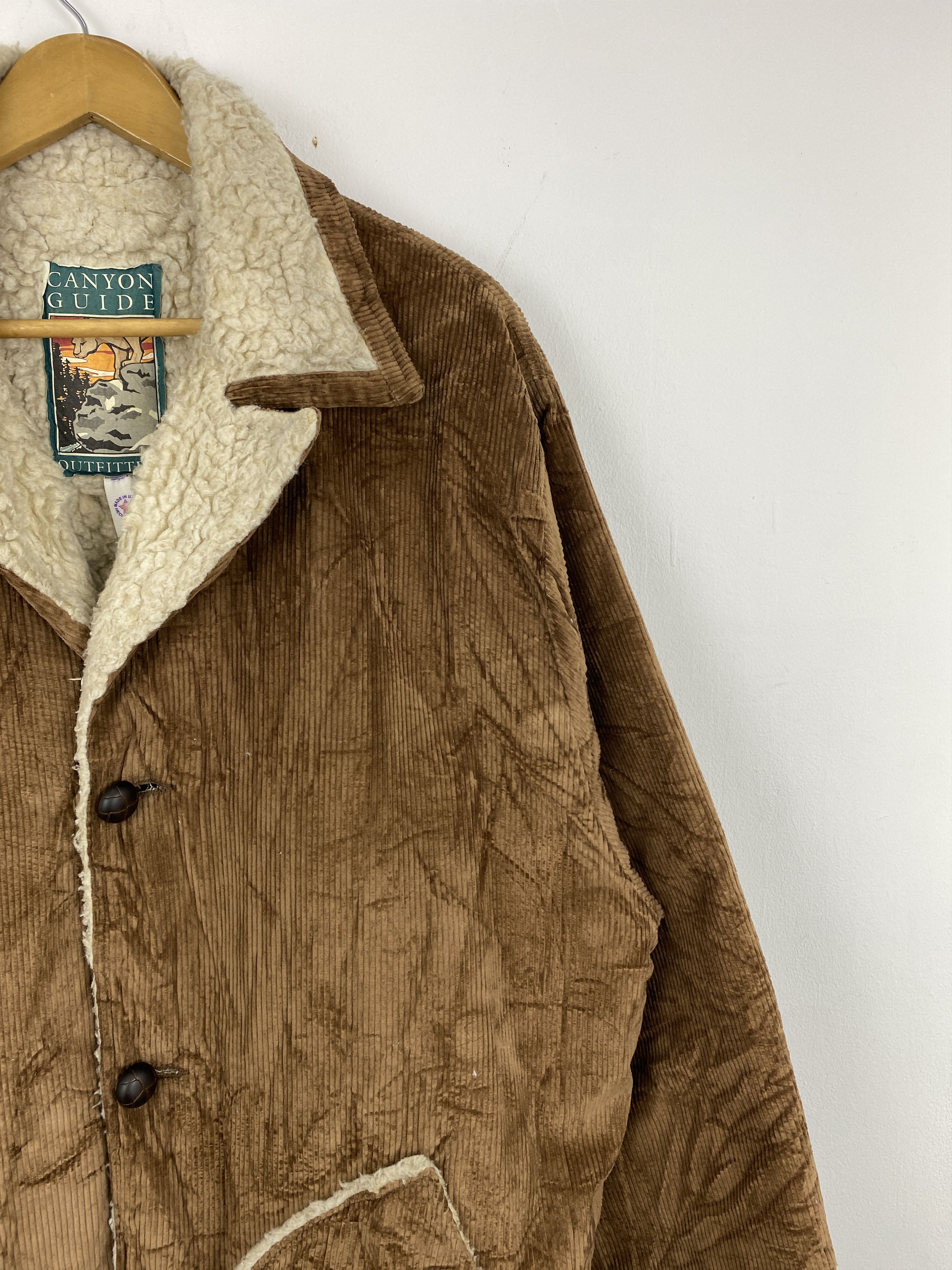 Vintage Vintage 80s Canyon Guide Corduroy Sherpa jacket J2033 Size US L / EU 52-54 / 3 - 6 Thumbnail