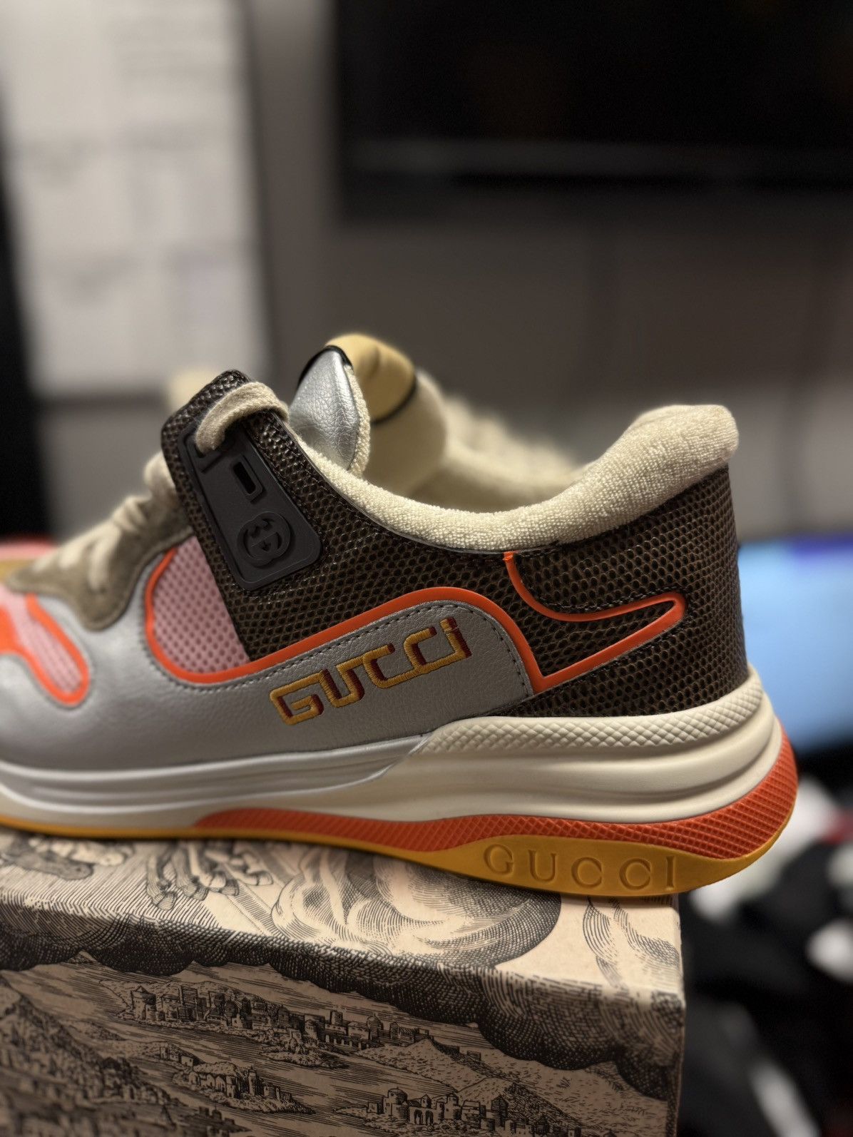 Gucci Gucci Men’s Shoes Ultrapace Size 12G/12.5US Clean Size US 12.5 / EU 45-46 - 2 Thumbnail