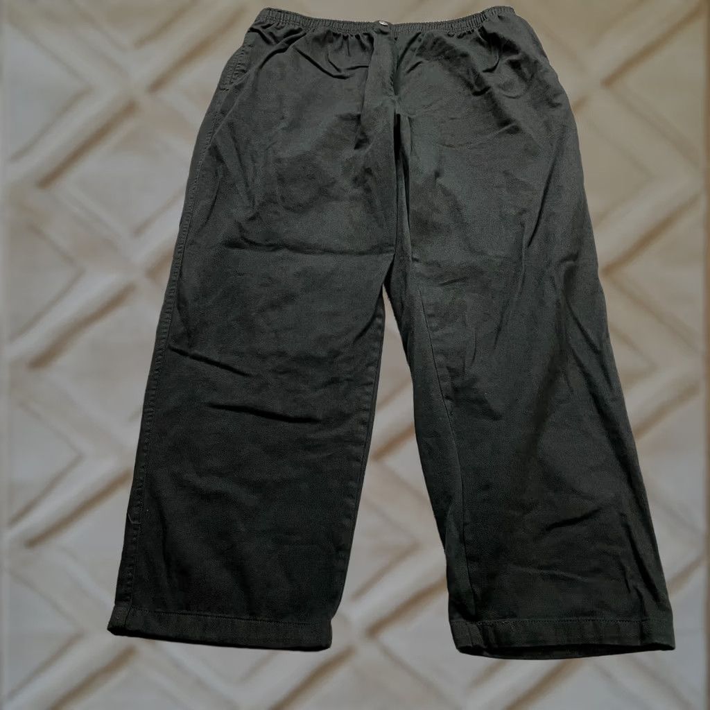 Vintage Woman Within Jeans Pants Womens Plus 28 Tall Black Classic Straight Ladies 40x34 Size 27" / US 4 / IT 40 - 1 Thumbnail