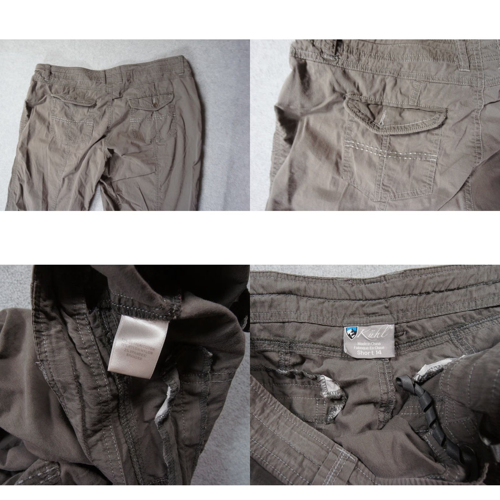 Vintage Kuhl Pants Womens 14 Short Gray Roll Up Leg Outdoors Hike Camp Ladies Rectangular? (Need to ensure exact allowed words) Size 36" / US 14 / IT 50 - 8 Thumbnail